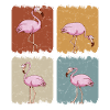 Flamingo Bird - Retro Flamingo
