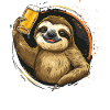 Sloth Beer Beer Drinker