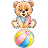 Teddy bear with ball