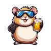 Hamster après-ski beer