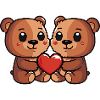 Bear Couple Valentine's Day