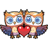 Owl Couple Valentine's Day