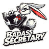 Badass Secretary Bunny Funny Gift