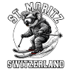 St. Moritz Stazione sciistica Alpi svizzere Souvenir