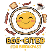 Happy breakfast egg