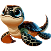 Green turtle young