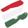 Hungary Flag - Brush Stripes