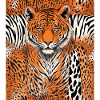 Tiger in an artistic style