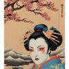 Traditional Japanese Geisha Artwork