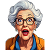 Grand-mère étonnée