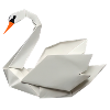 cygne en origami
