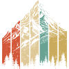 Mountain Landscape Abstract Design