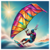 kitesurf, kite, fan de glisse