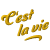 C'est la vie embroidered