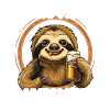 "Bierschiss Aktivist" - Faultier Bier