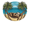Sloth Hammock, Beach, Chill