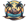 Sloth Hammock, Beach, Chill