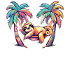 Sloth Hammock, Beach, Chill