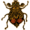 bunter Blumenkäfer