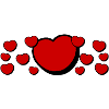 Coeurs rouges