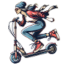 E-Scooter E-Scooter Femme Scooter