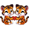 Tiger Couple Valentine's Day