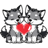 Wolf Couple Valentine's Day