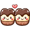 Chocolate Couple Love Heart Comic