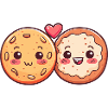 Cookies Couple Love Heart Comic