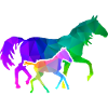 Mare with foal