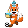 Fox Birthday Football