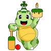 Turtle Birthday Cricket