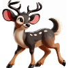 Red deer Cervus elaphus juvenile