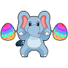 Elefant Ostern Bodybuilding
