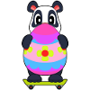 Panda Easter Skateboard