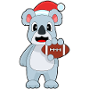 Koala Christmas Football