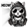 Meow Groove Cat Pullover Hoodie