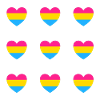 Pan Flag Hearts