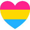 Pansexual Flag Heart