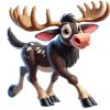 Moose cheerful
