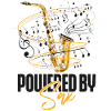 Saxophone Pun Powered By Sax