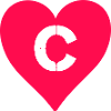 Heart Letter C