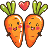 Carrot Couple Love Heart Comic