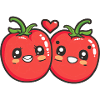 Tomato Couple Love Heart Comic