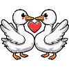 Goose Couple Valentine's Day