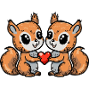 Squirrel Couple Valentine's Day