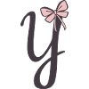 Initial Letter Y Ribbon
