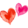 Coeur Amour Aquarelles Saint-Valentin