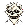 Anarchy Punk Raccoon