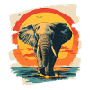 Éléphant Rétro